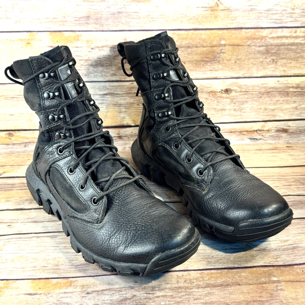Under Armour Spine Mens Black Leather Lightweight Alegent Tactical Boots 8.5